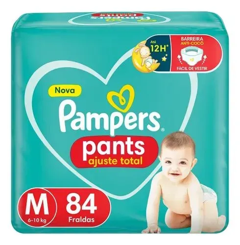 Fralda Pampers Pants M 84 Unidades