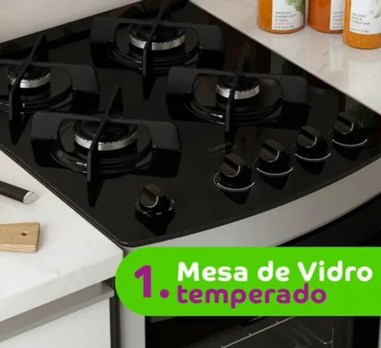Vendo fogão mesa de vidro consul