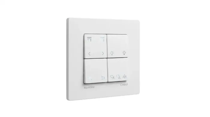 PULSADOR 4 BOTOES WAVEONE CONTROL BRANCO