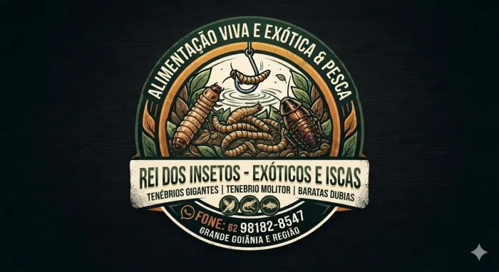 Tenébrios gigantes larvas vivas