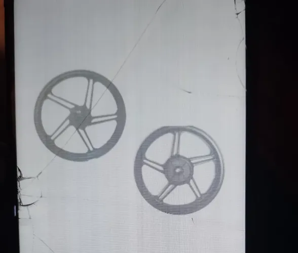 Par de rodado liga leve modelo 5 palitos