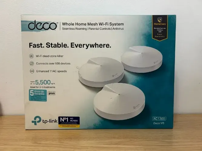 Roteador, Sistema Wi-fi Mesh Tp-link Deco M5 2 Un Cor Branco