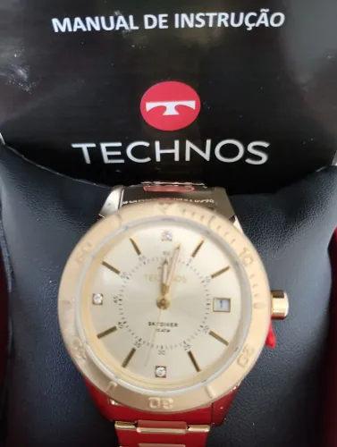 Relógio Technos Skydiver Original / Dourado.