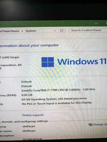 Processador i7-7700 - Funcionando - Com marca de uso