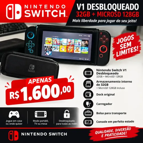 Nintendo switch v1 Desbloqueado
