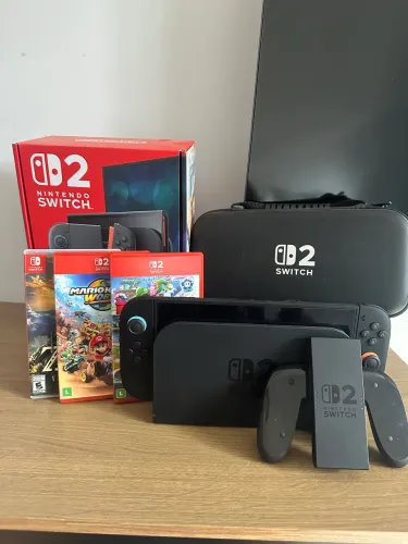 NINTENDO SWITCH 2 (nacional com NF, 5 meses de USO)