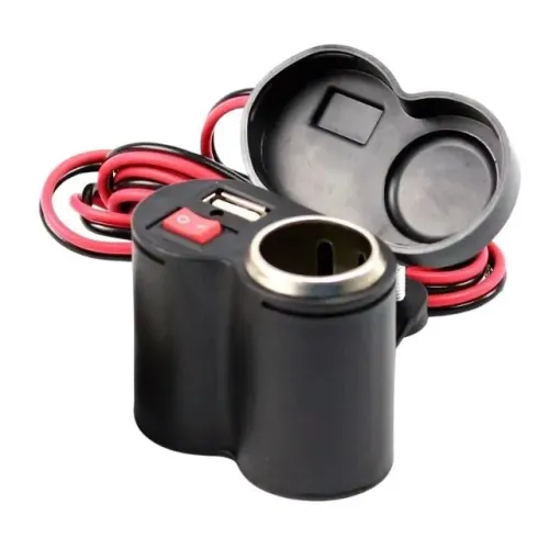 Tomada para Moto Carregador de Celular com Acendedor