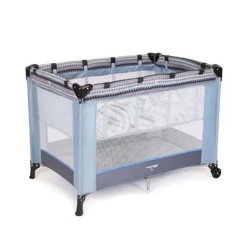 Berço Portátil Fit 2 Alturas Mosquiteiros e Rodas