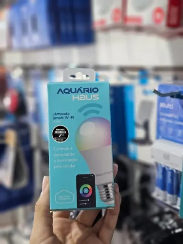 Lâmpada Smart ( Aquário) controle e personalize a iluminação pelo celular. 