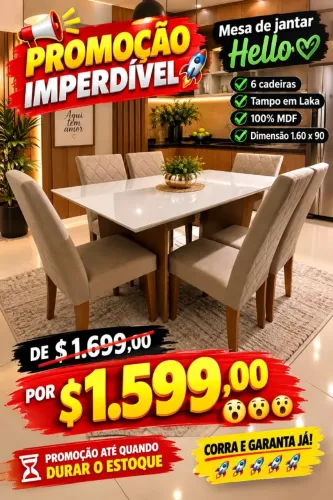 Venda mesa nova a pronta entrega ?