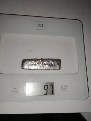 Prata grau 925 de pureza(em barra)