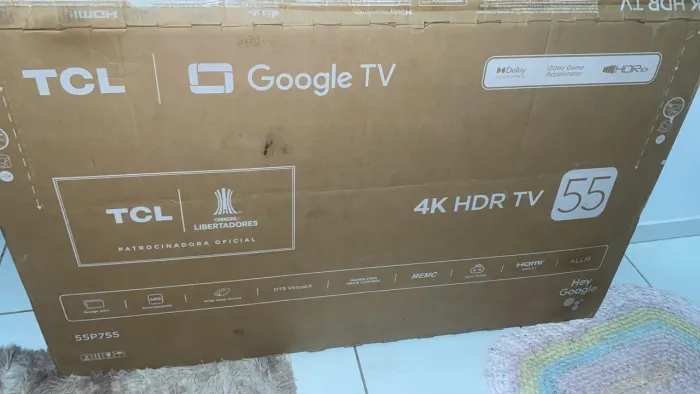 55 Polegadas Smartv TCL 4k bordas infinitas zera
