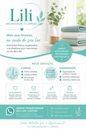     Faxina e Organização Residencial / Lili Organização e Limpeza
