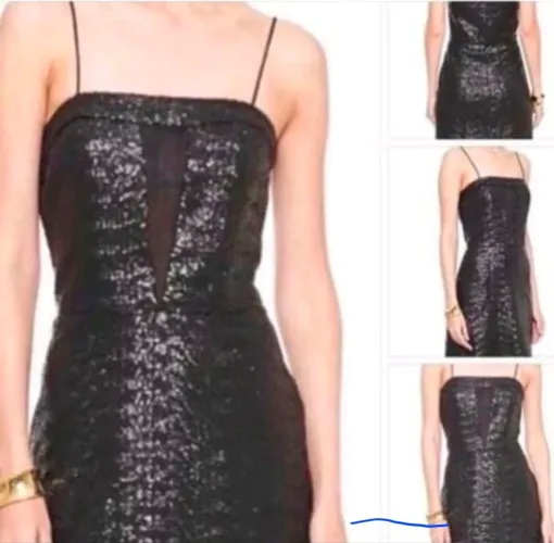 Vestido de festa preto com paetê 38
