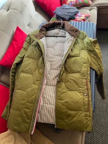 Jaqueta Parka Masculina Verde Oliva Forrada - Tam M