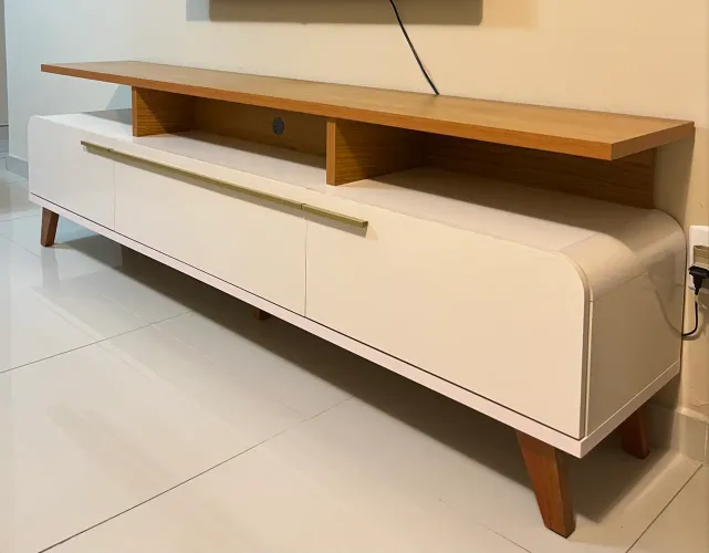 Rack para TV - 180 cm Off white