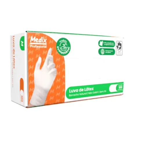 Luva Latex com Pò (PP)