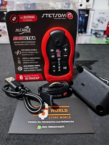 Controle de Longa Distância Stetsom Sx2 Ultra Recarregável - produto novo. Store World