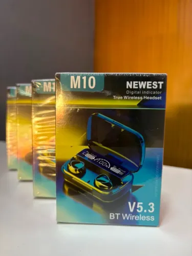 Fone Bluetooth M10 TWS Gamer V5.3 com Display Digital