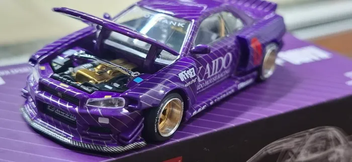 Mini gt kaido house GT-R R34 Skyline 048