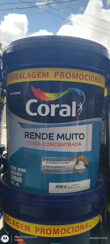 Tinta Coral rende muito Fosco 20L branco 