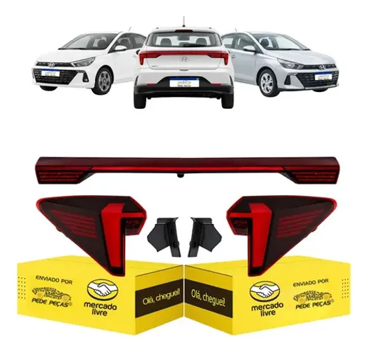 Kit Lanterna Traseira Hb20 Hatch 2023 2024 2025 2026 C/led