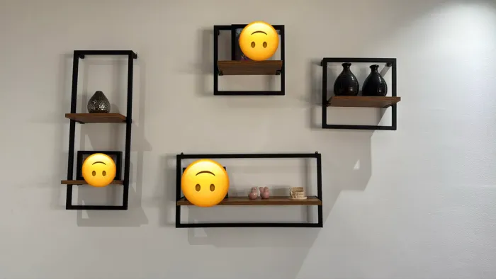 Prateleiras decorativas estilo industrial/aramado
