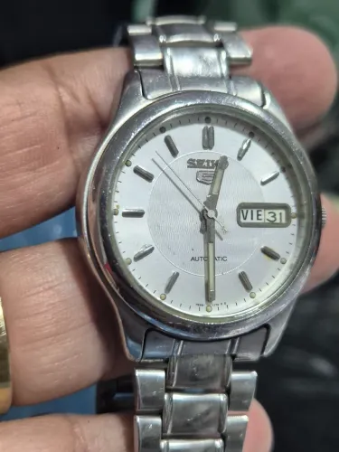Relógio SEIKO 5 BRANCO AUTOMÁTICO   -  TODO REVISADO 