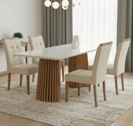 Conjunto de Jantar Aurora 4 Lugares