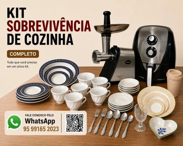 Kit de sobrevivência de cozinha completo 