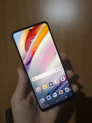 Moto G60 128GB / 6GB RAM - Na Caixa + Carregador (Detalhe de 2 linhas na tela)