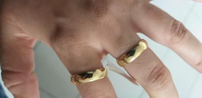 SP SUPER PROMOÇÃO! ALIANÇA 5MM BANHADA A OURO 18K, ÚLTIMAS NUMERACÕES