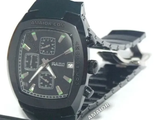 Relogio Rado Sintra Ceramica Preto 44MM