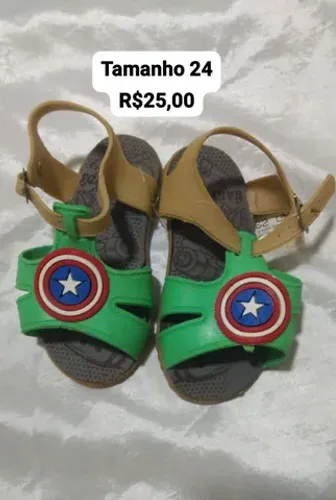 Sandália infantil temos várias opções e modelos disponíveis 