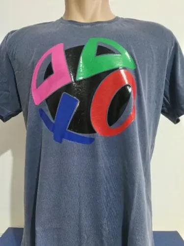 Camiseta Ps Gold em 100% Algodão Estonado Tamanho G