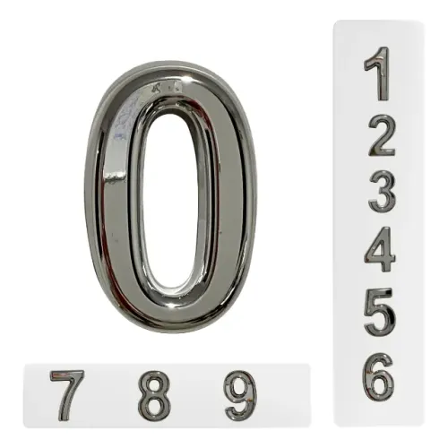 Números Residencial PVC Espelhado 15 Cm Resistente Elegante Pronta Entrega