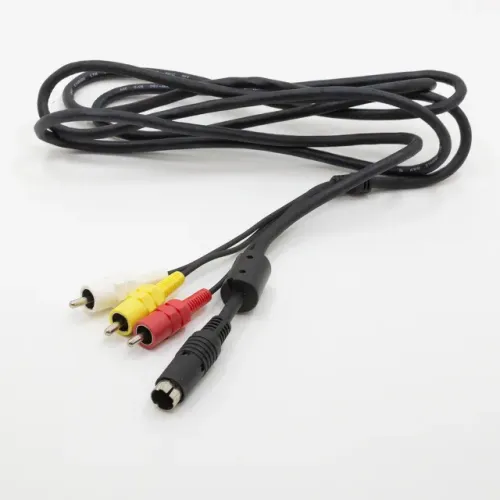 Cabo Áudio E Vídeo 3 Vias Rca X 1 Vídeo