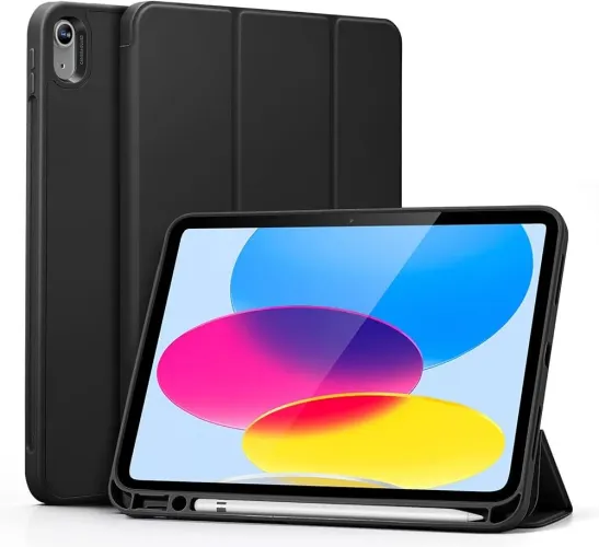 Capa Anti Impacto Compatível com iPad 10 (10.9 Pol.) (Preto)