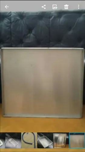 Assadeira retangular folha de aço flandres 68x58cmx3cm Walpan