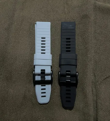 Pulseira em silicone para relógio - largura 22mm valor de cada