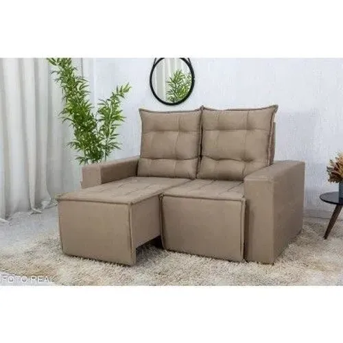 Sofá Retrátil Reclinável 1.40m Rafaela Veludinho tt7738m