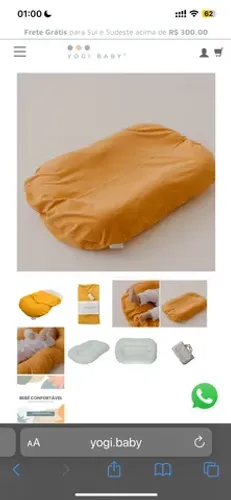 Ninho Baby Yogi + 2 capas mostarda e creme