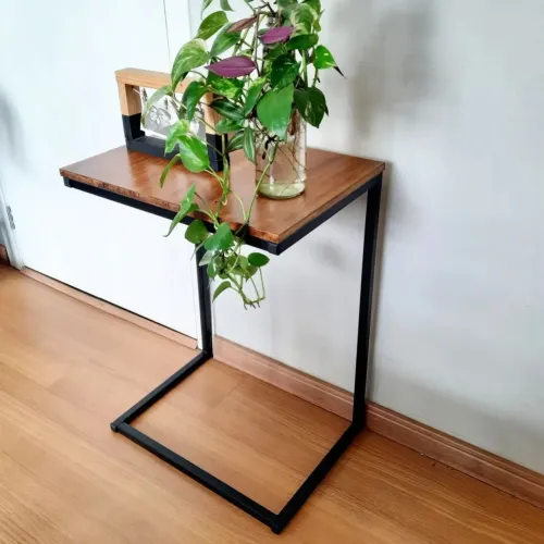 Promo | 60x40x80 Mesa industrial Decoração de casa |Ferro industrial