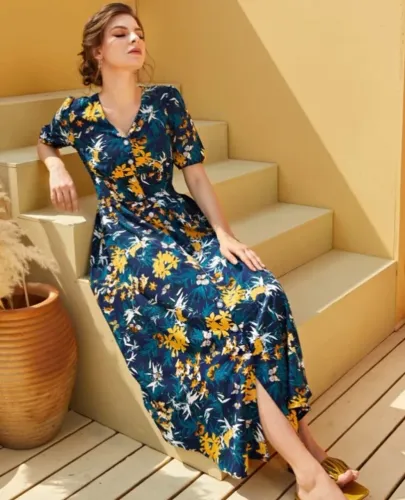 Vestido floral G/GG (SHEIN)