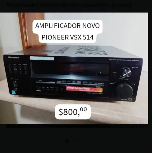 Amplificador nove Pioneer receiver