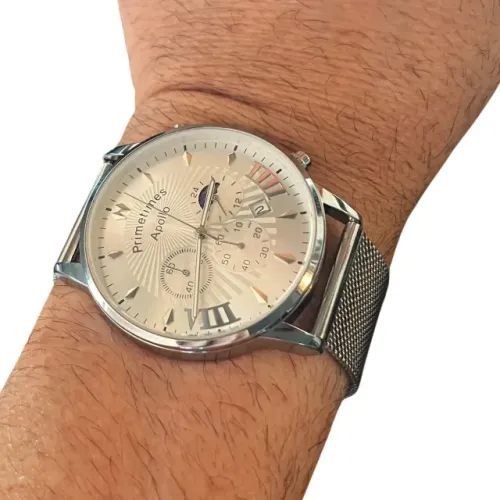 Relogio Masculino Aço Inox PRIMETIMES APOLLO MODEL PT 1994
