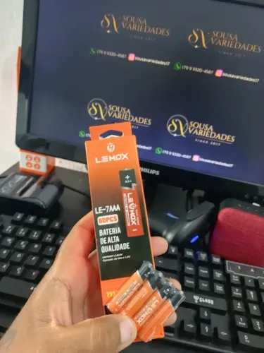 pilhas AA e AAA lemox