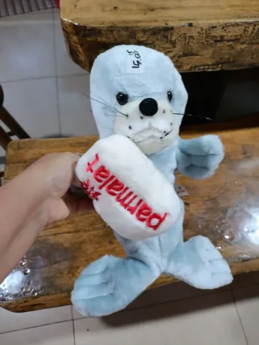 Pelucia promocional foca Parmalat
