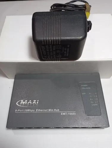 Hub de rede Maxi Telecom 8 Portas 10Mbps