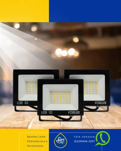 REFLETOR LED 100W 6500K PRETO BIVOLT